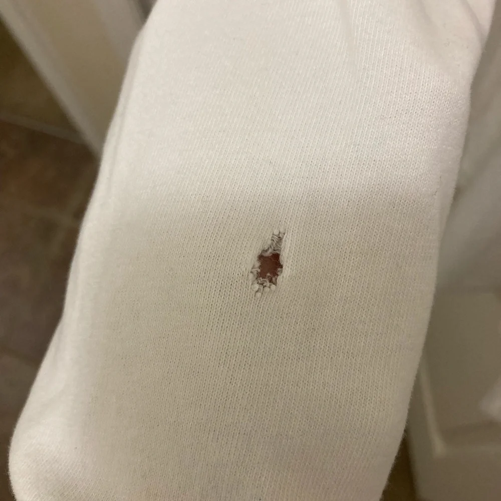 Abercrombie & Fitch Muscle White Long Sleeve Shirt - Picture 6 of 6